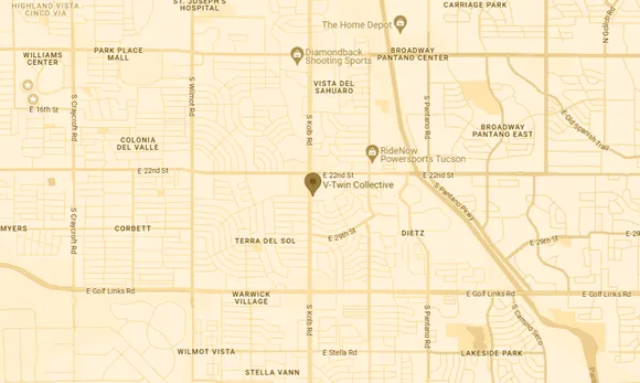 V-Twin Collective shop location on google maps